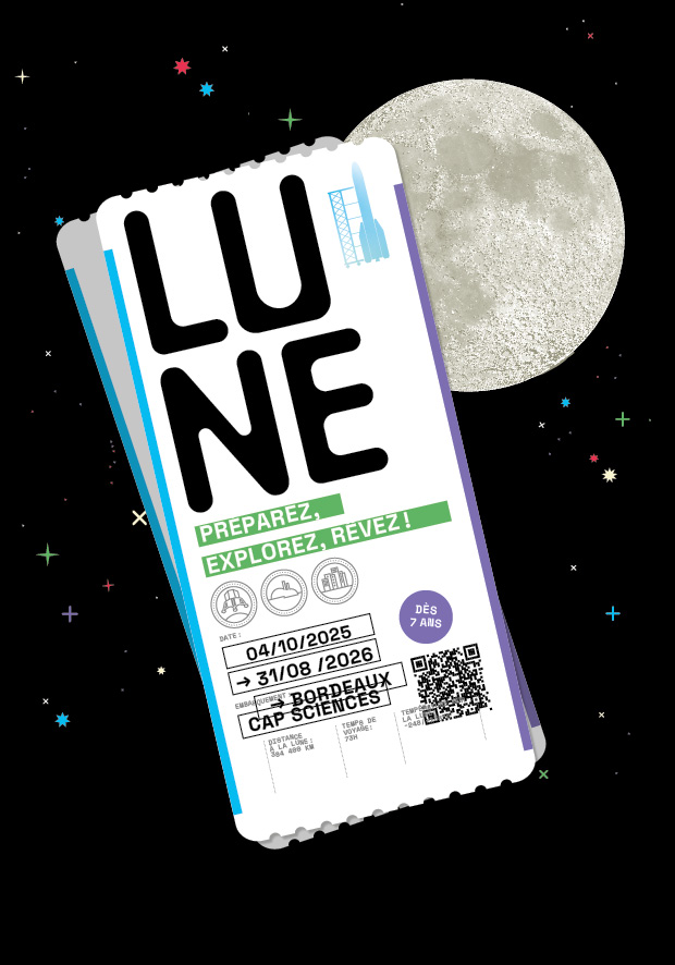 Affiche de Lune, Préparez, explorez, rêvez !