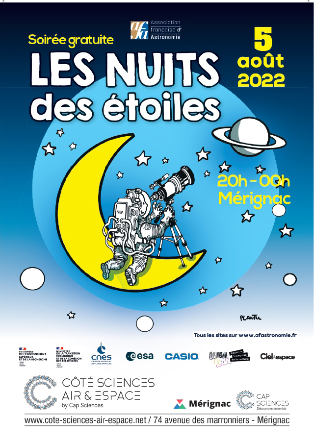 Affiche de Nuit des étoiles 2022