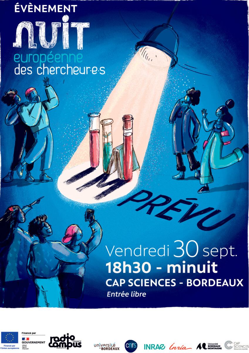 Affiche de Nuit Européenne des Chercheur.euses 2022