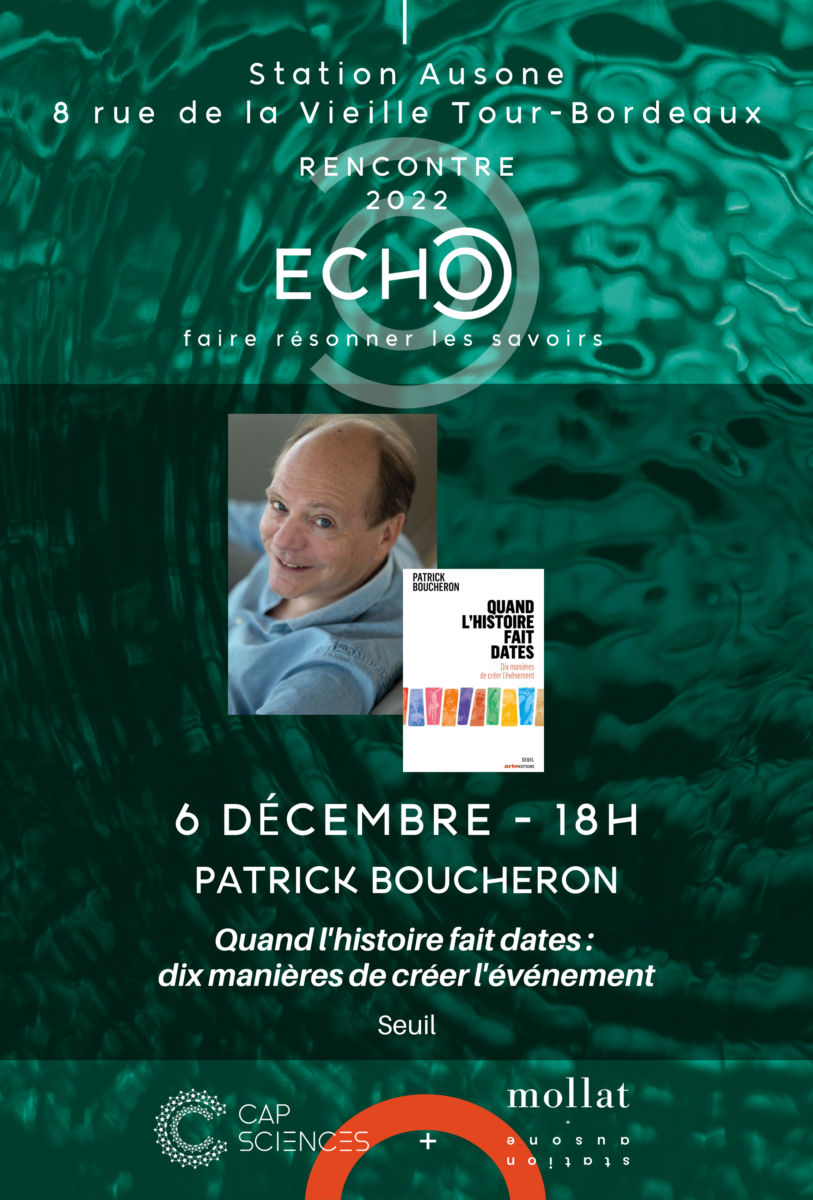 Affiche de Rencontre avec Patrick Boucheron
