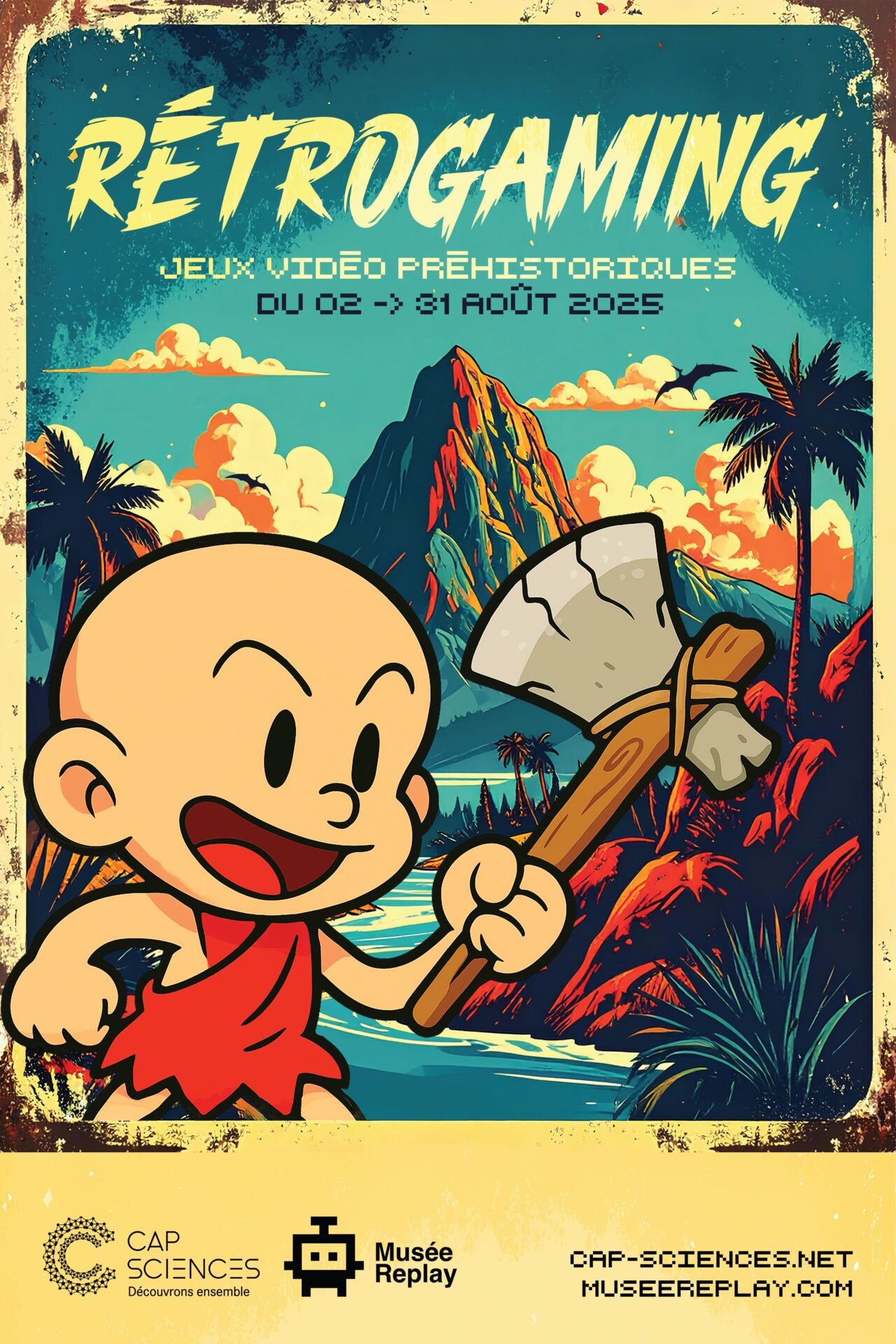 Affiche de Rétrogaming – Jeux vidéo préhistoriques