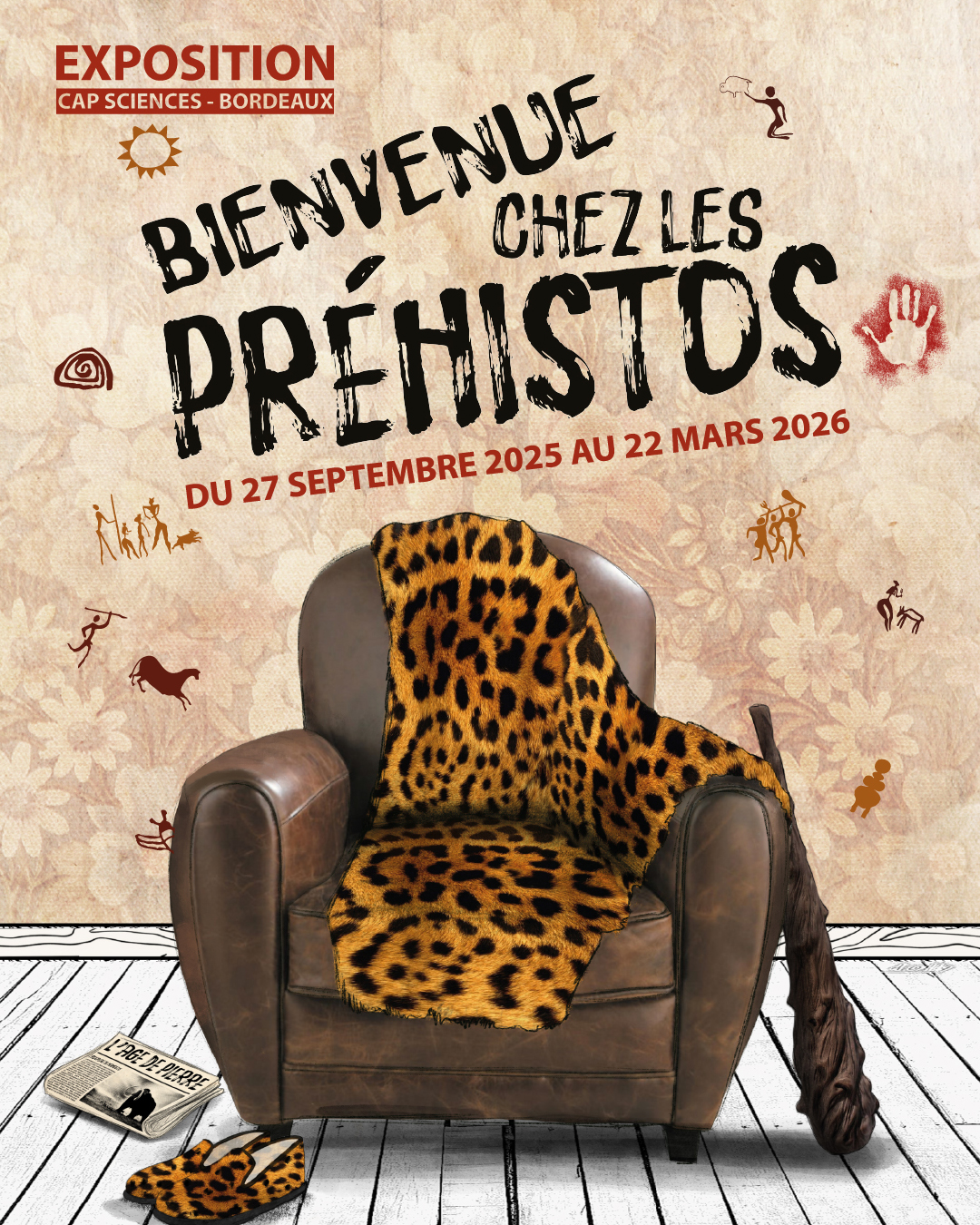 Affiche de Bienvenue chez les Préhistos !
