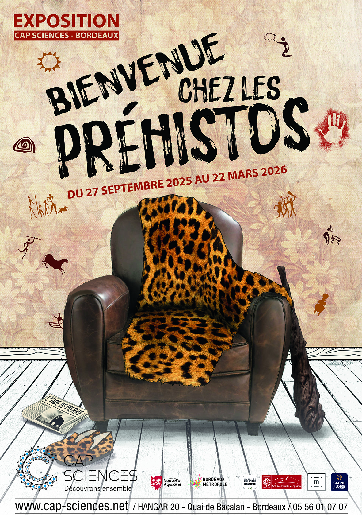Affiche de Bienvenue chez les Préhistos !