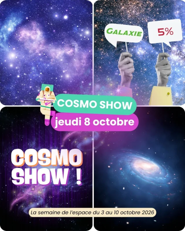 Savez-vous qu’un astronaute un peu folklorique voulait bombarder le Soleil de particules pour le faire se déplacer… et embarquer la Terre dans son périple pour un voyage cosmique ? ☀️

Rien de bien sérieux, mais on avait de l’imagination à l’époque pour observer ce qu’on ne pouvait pas encore observer ! ✨

RDV jeudi 8 octobre à 20h pour une conférence pas comme les autres… qui prendra la forme d’un jeu TV 📺

📍 Médiathèque Michel Sainte-Marie - 19 place Charles de Gaulle
33700 Mérignac (France, Terre, Système solaire, Bras d’Orion, Voie lactée, Laniakea, Cosmos)